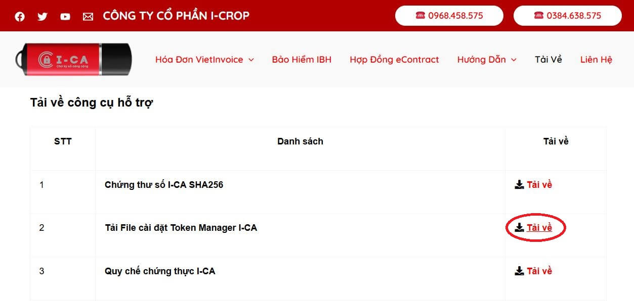 cài đặt chữ ký số ica