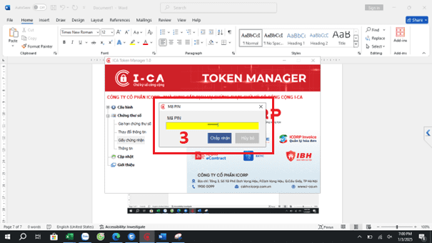 giấy chứng nhận chứng thư số ica