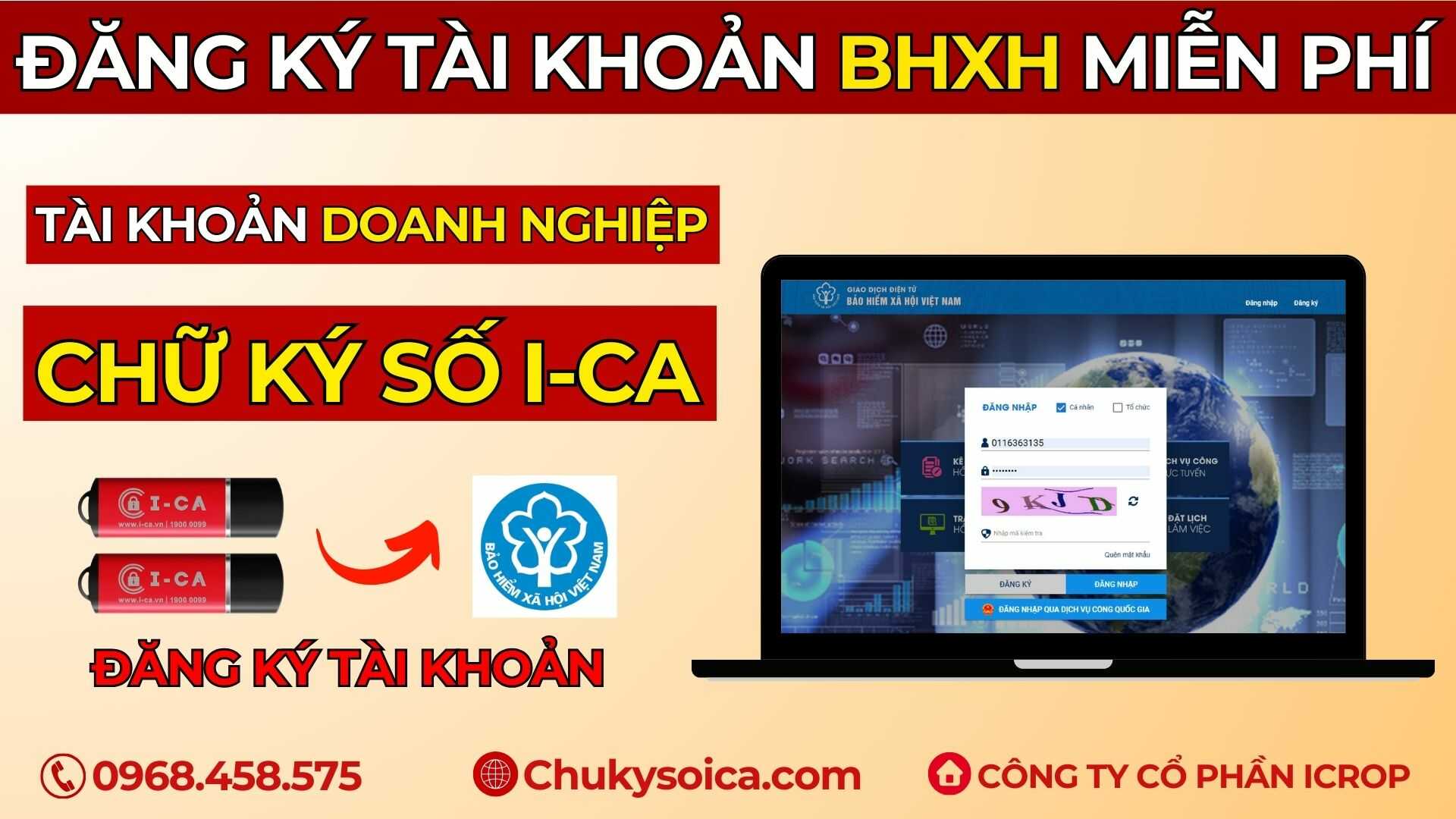 Đăng ký tài khoản Bảo Hiểm Xã Hội cho Doanh Nghiệp