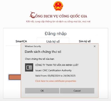 Đăng ký tài khoản Dịch Vụ Công Quốc Gia