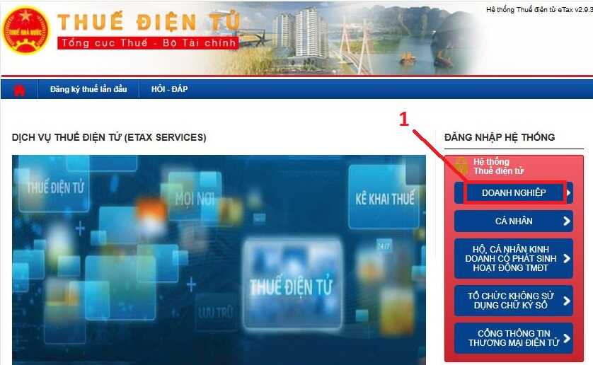Đăng ký tài khoản ngân hàng doanh nghiệp trên Thuế Điện Tử