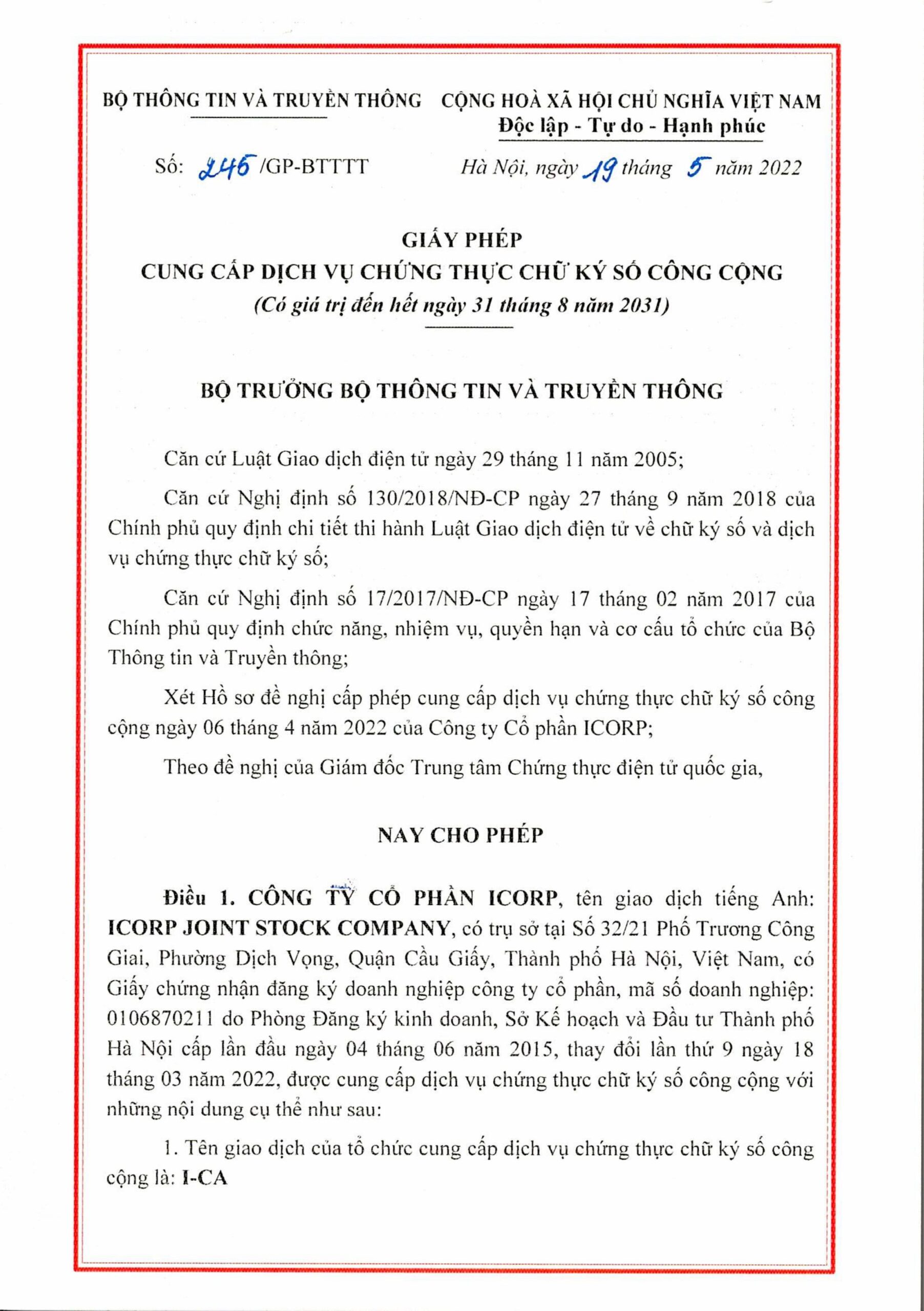 GIAY PHEP CUNG CAP DICH VU CHUNG THUC CHU KY SO CONG CONG ICA