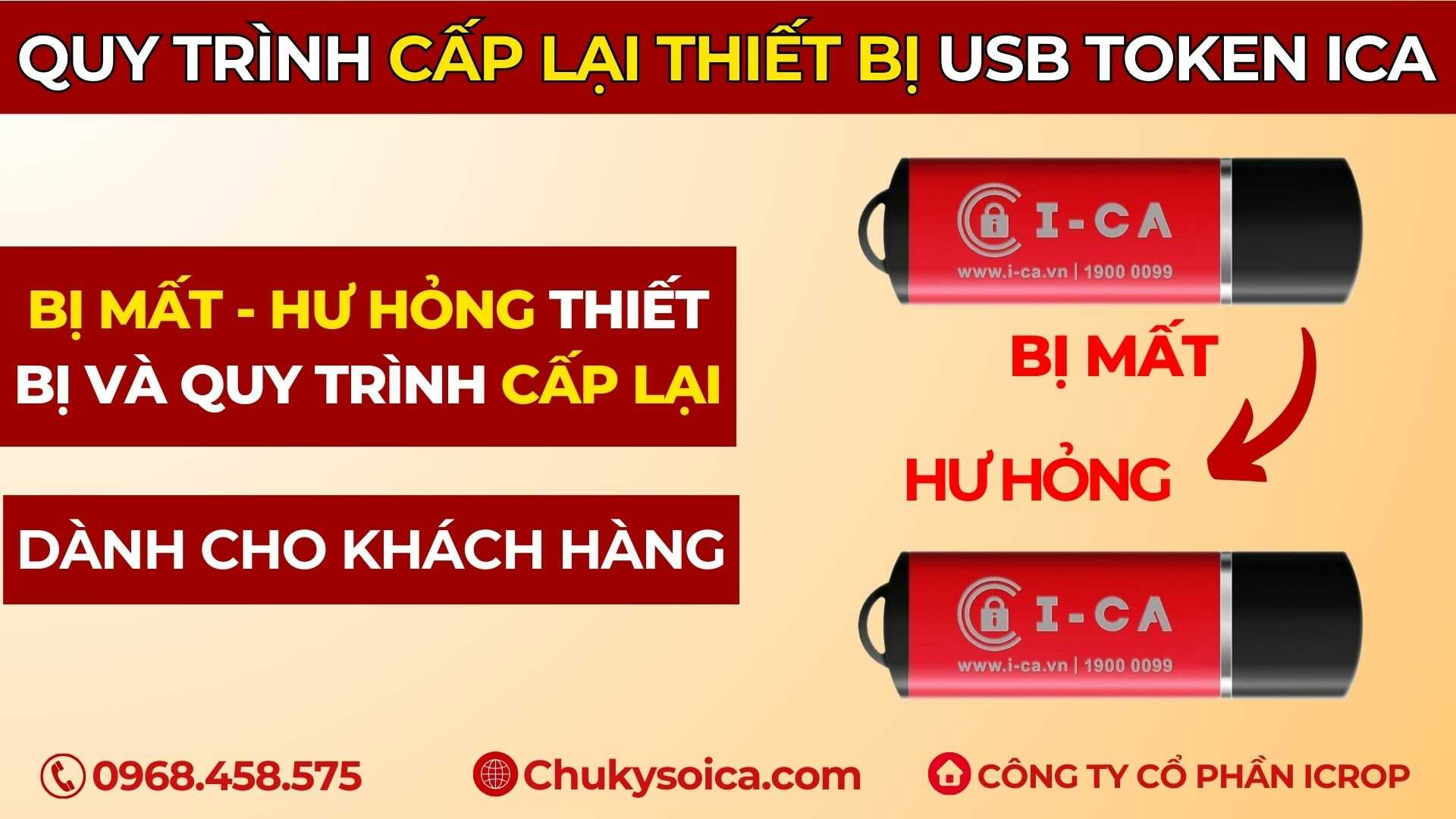 cấp lại thiết bị USB Token I-CA cấp lại thiết bị USB Token I-CA
