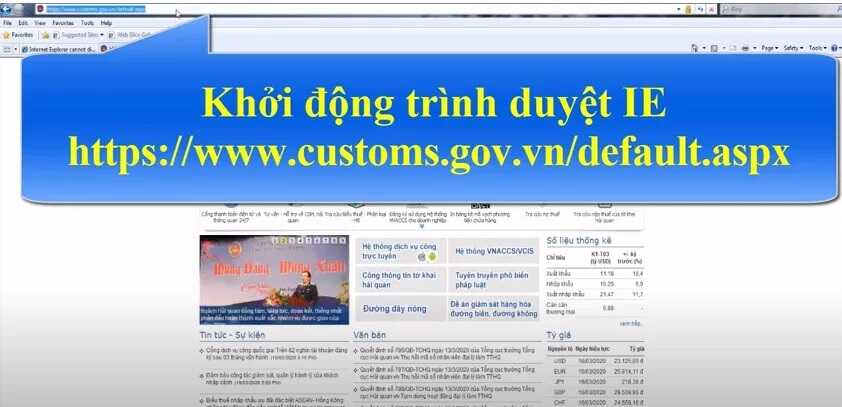đăng ký tài khoản Hải quan (Vnaccs) bằng chữ ký số ica