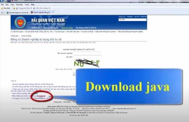 đăng ký tài khoản Hải quan (Vnaccs) bằng chữ ký số ica