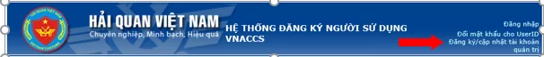 đăng ký tài khoản VNACCSVCIS