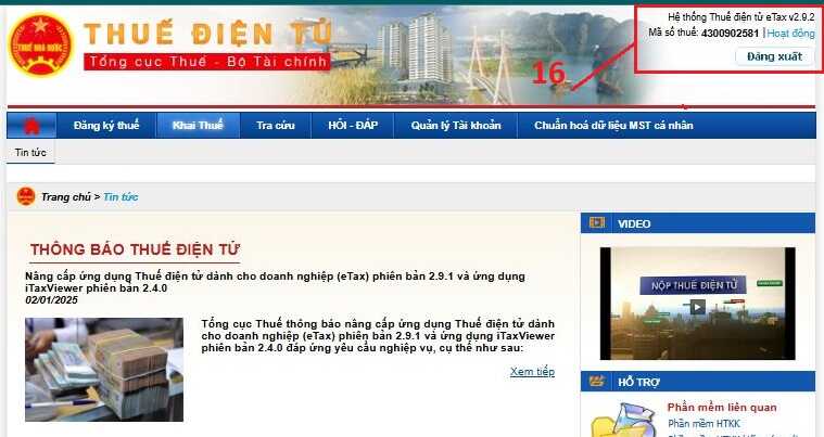 đăng ký tài khoản thuế điện tử bằng chữ ký số ica