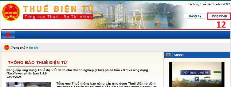 đăng ký tài khoản thuế điện tử bằng chữ ký số ica