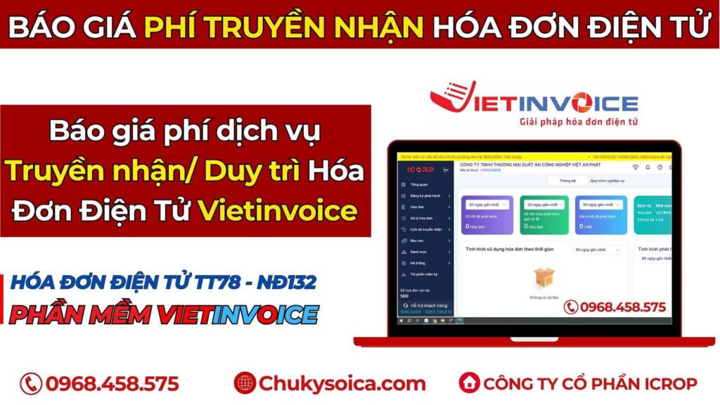Báo giá dịch vụ Gia Hạn truyền nhận TVAN hóa đơn VietInvoice