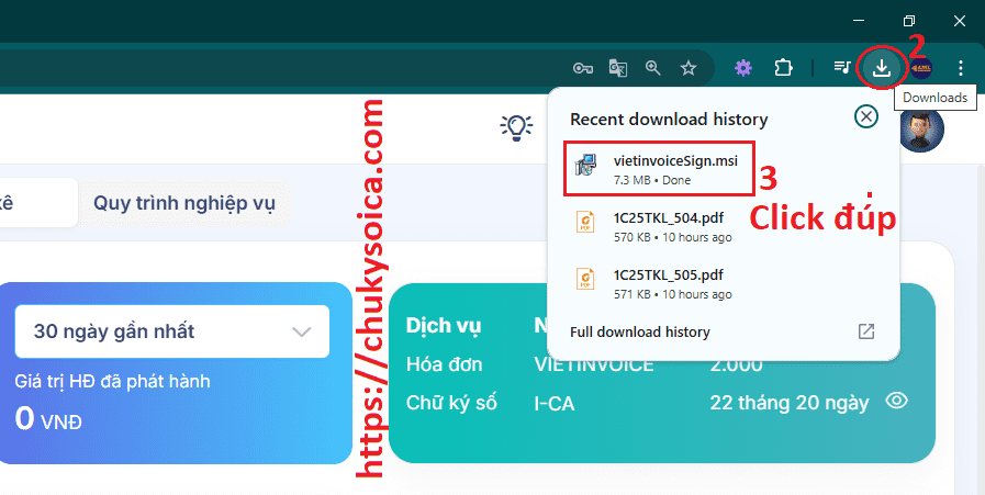 Cài đặt phần mềm ký số hóa đơn VietinvoiceSign