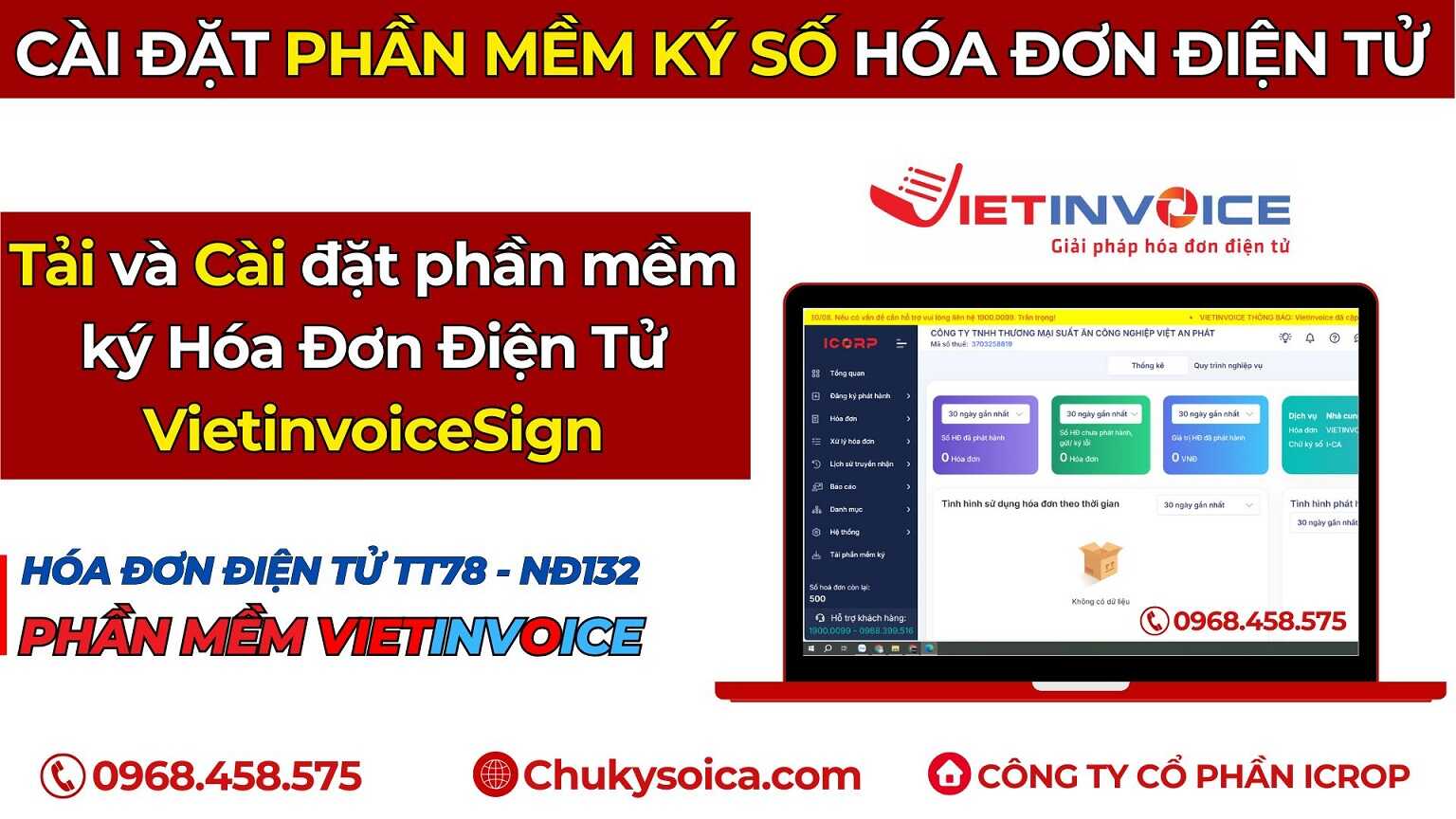 Cài đặt phần mềm ký số hóa đơn VietinvoiceSign