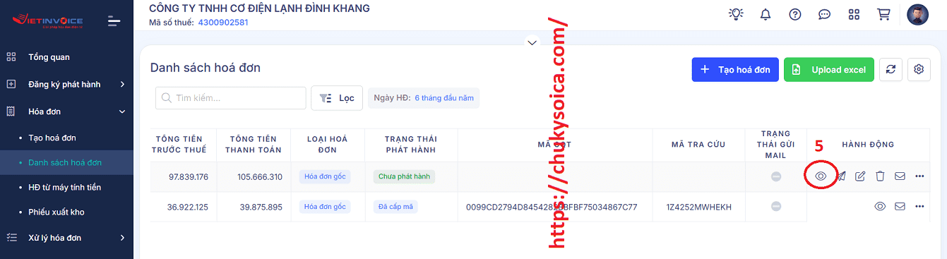 hướng dẫn xuất hóa đơn phần mềm VietInvoice