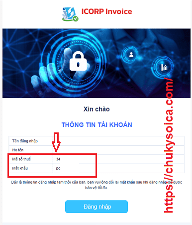 quên mật khẩu đăng nhập hóa đơn VietInvoice