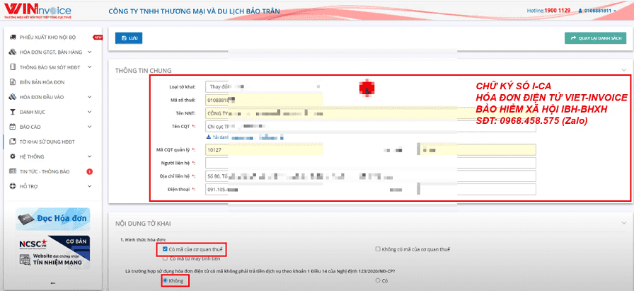 thay đổi chữ ký số trên hóa đơn Wininvoice