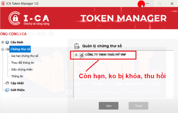 thay đổi chữ ký số trên phần mềm Cyberbill