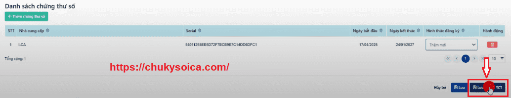 thay đổi chữ ký số trên phần mềm Cyberbill