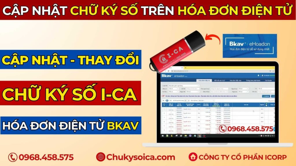 Cập nhật CHỮ KÝ SỐ trên phần mềm hóa đơn BKAV