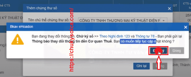 Cập nhật chữ ký số trên phần mềm hóa đơn Bkav (eHoadon) Cập nhật chữ ký số trên phần mềm hóa đơn Bkav (eHoadon)