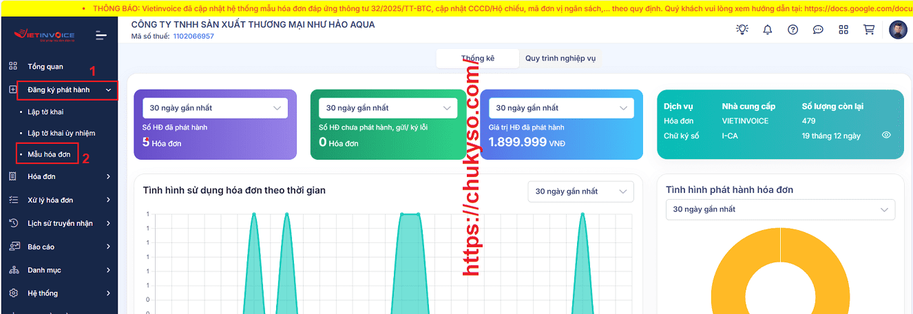 Thêm số CCCD người mua hàng trên mẫu hóa đơn VietInvoice