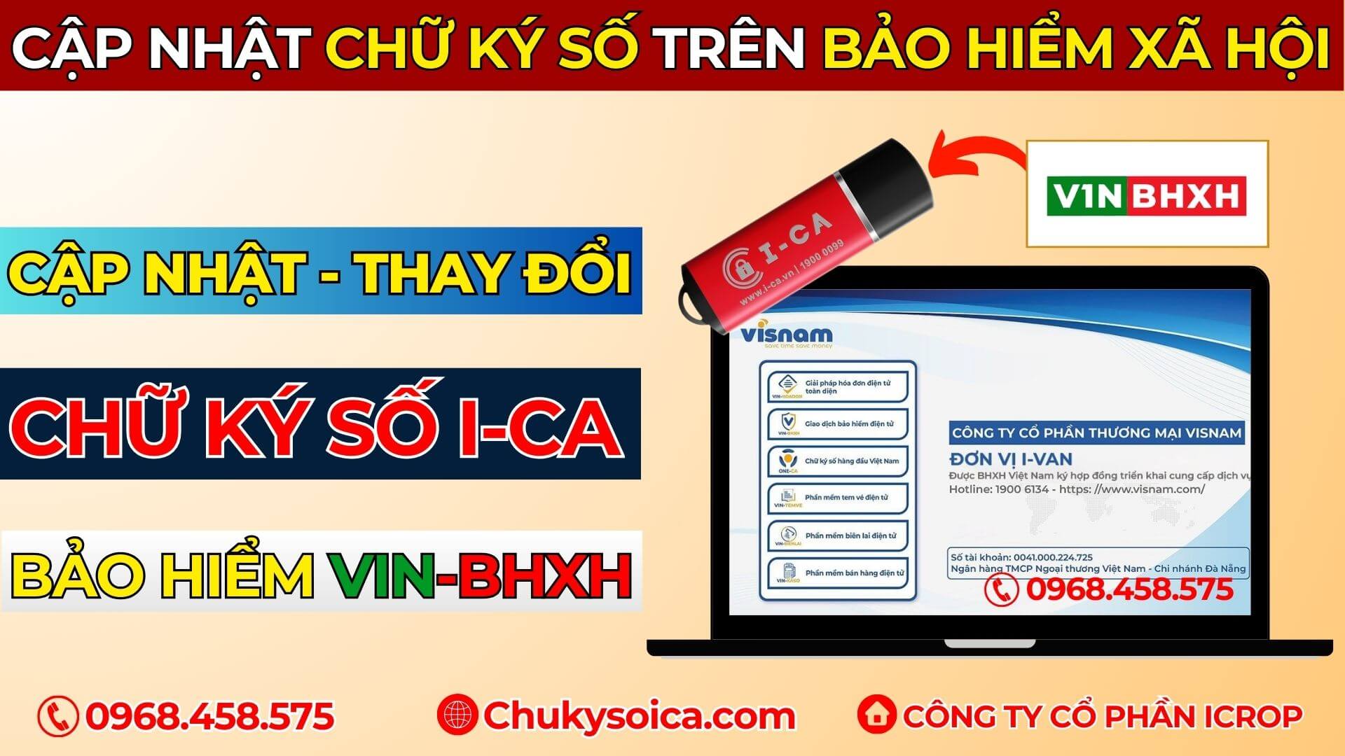 Cập nhật Chữ Ký Số trên phần mềm bảo hiểm xã hội VIN-BHXH