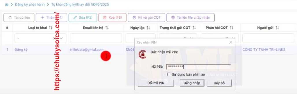 Cập nhật Chữ Ký Số trên phần mềm hóa đơn Minvoice Cập nhật chữ ký số trên phần mềm hóa đơn Minvoice