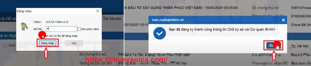 Cập nhật Thay đổi chữ ký số ICA trên phần mềm BHXH-BKAV